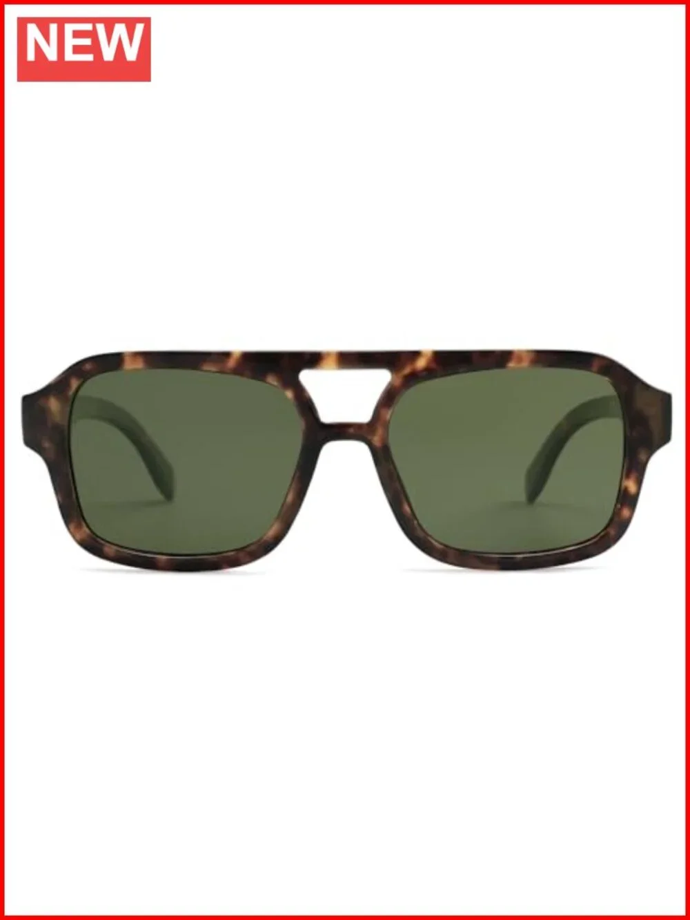 Retro Aviator Square Sunglasses Polarized Trendy 80s 90s Sun Glasses
